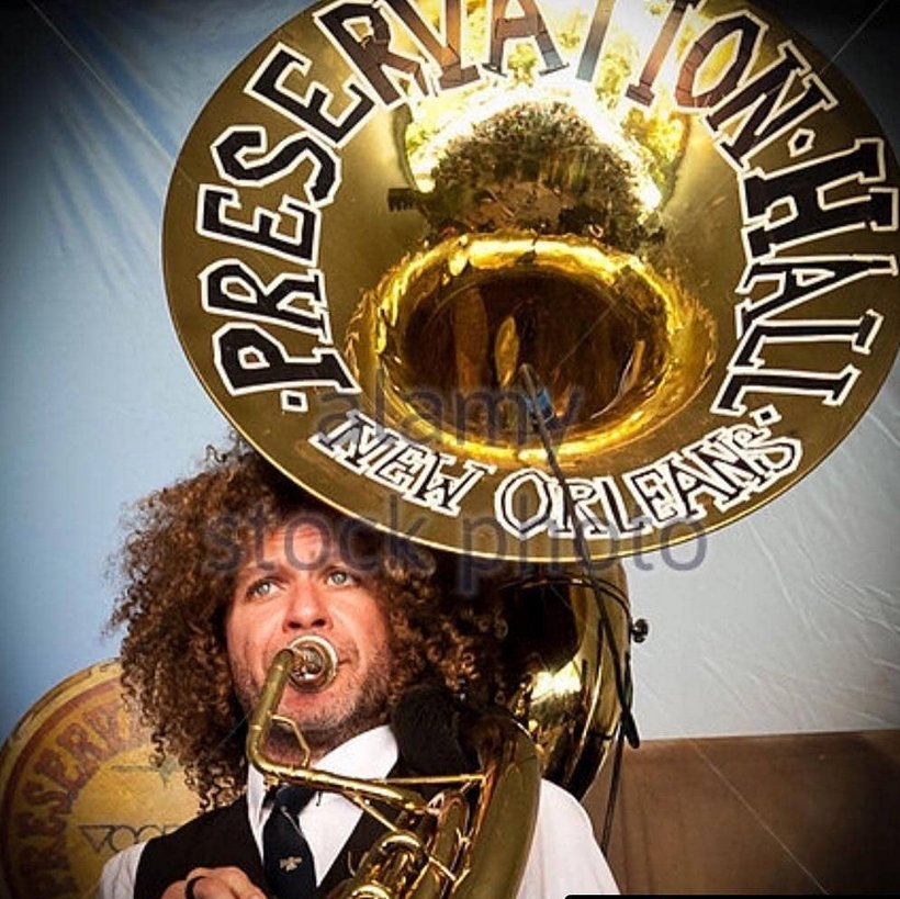 OffBeatMagazine's tweet image. Sadly and unfortunately the signature @preshall sousaphone Tuba went missing following @preshallband's performance Saturday night. PLEASE RT!