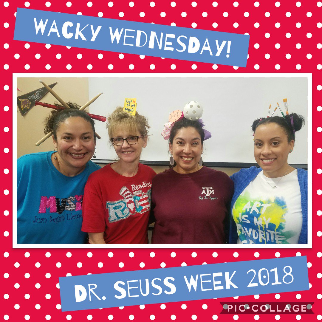 SnapClapPat's tweet photo. "Life is too short to have boring hair!" 🤣 #WackyWednesday #DrSeussWeek #OutclassSquad  @StallionsShine @soaringreaders @JCorderoArt @JessNJay08 https://t.co/DMy809yHom