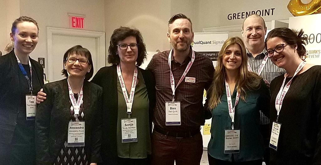 5 organizations that serve #MRX - and host research events - all together at the #QuirksEvent #FriendlyCompetition <a href="/ESOMAR/">ESOMAR</a> <a href="/ResearchResults/">Research & Results</a>  <a href="/InsightsMRX/">Insights Association</a>  @TMRE