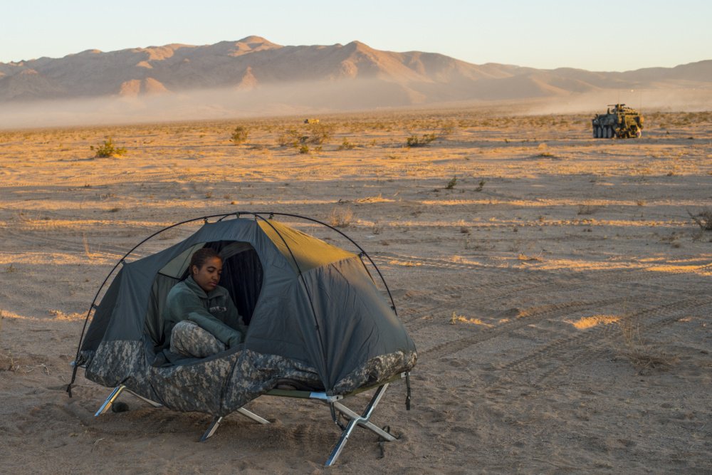 USArmy's tweet photo. Rest when and where you can.

#DYK today is #nationalsleepingday.

The #USArmy has more than 178,000 Soldiers currently supporting combatant commanders in 140 countries. For many Soldiers, a warm bed and comforter is not an option.

In honor of National Sleeping Day; sleep up! https://t.co/JoeKQEBCrv