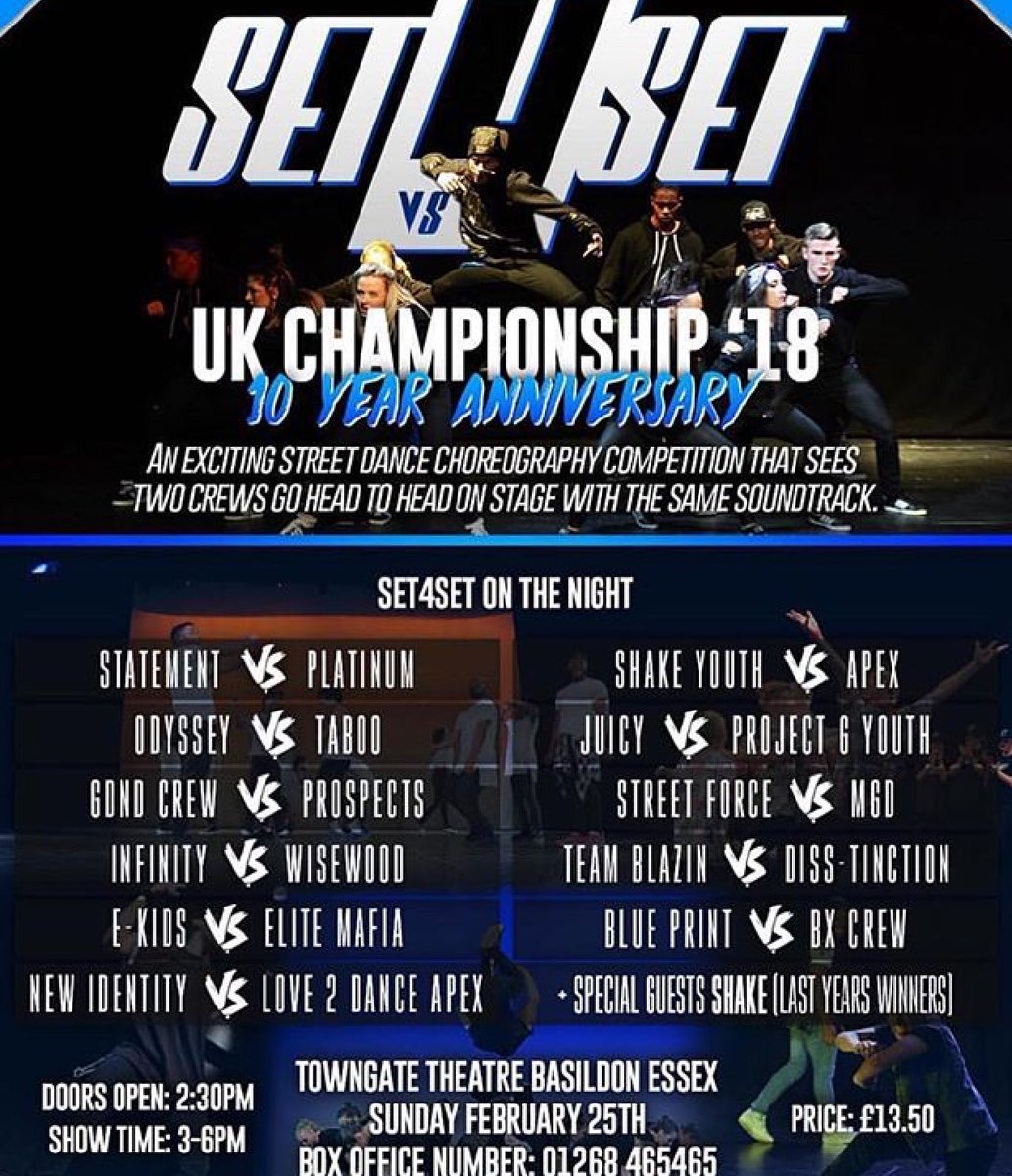 ApexDanceCrew's tweet photo. We placed 2nd over all out of 20+ crews after winning our battle at @Set4SetDance at the weekend. Thanks to the s4s team for looking after us Congrats on your 10th year 😊 https://t.co/riMQrBqIYB