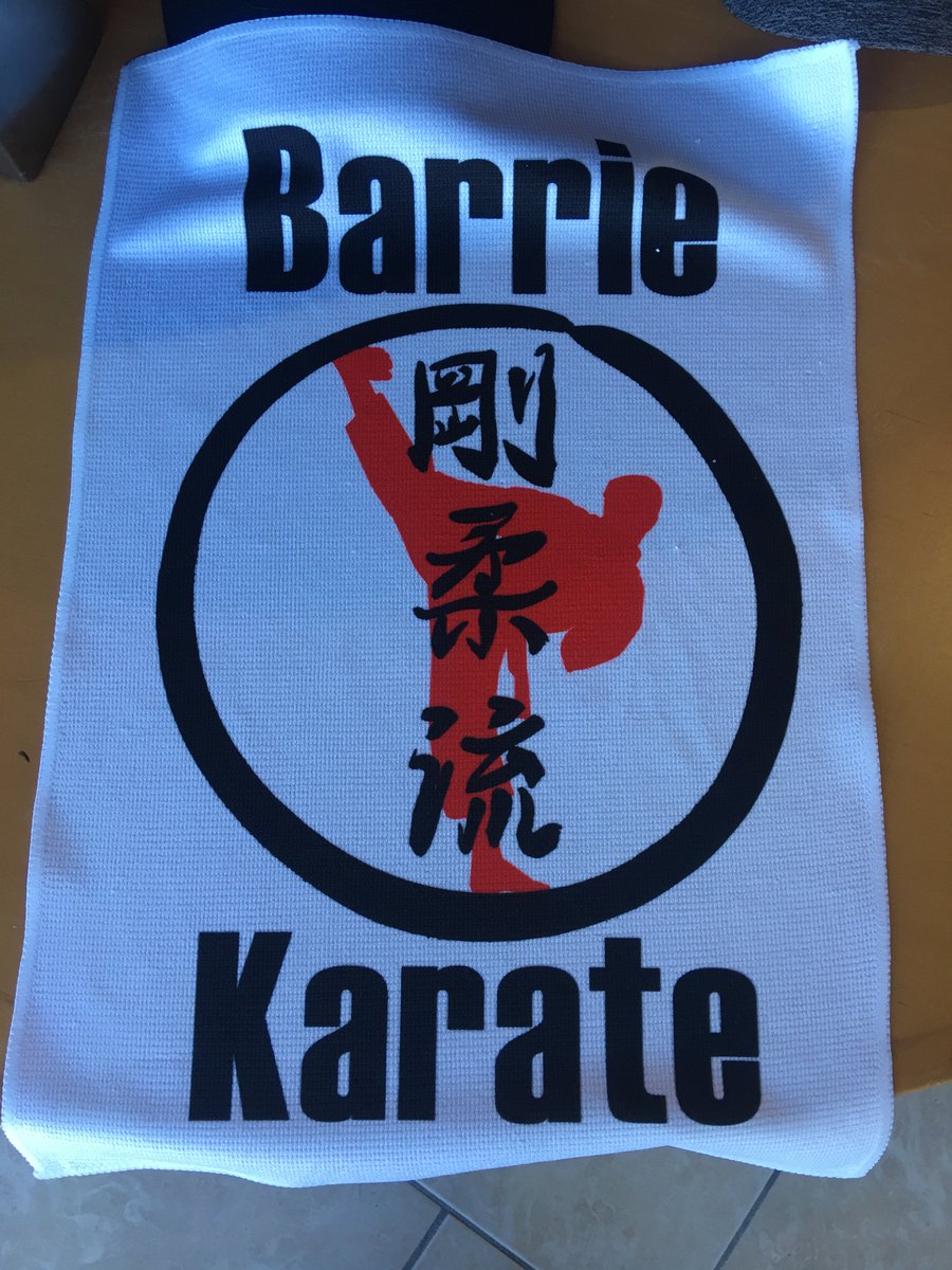 FullyPromotedBa's tweet photo. #BarrieKarate just did a #repeat order of #sublimated #handtowels and we think they look #awesome!
#EmbroidMeBarrie #FullyPromoted #Barrie #promotionalproducts #happycustomers #karate #martialarts #MuayThai #selfprotection https://t.co/eyXe7jutZD