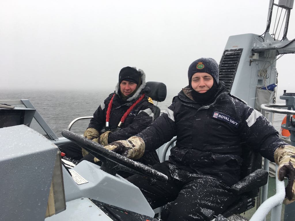 Tough day on the water for BRZN division from <a href="/DartmouthBRNC/">Britannia Royal Naval College</a>. We had sun, thick snow, biting winds and restricted visability. We train as we mean to fight. #TrainHardFightEast <a href="/RoyalNavy/">Royal Navy</a> <a href="/RNinScotland/">Royal Navy in Scotland</a>