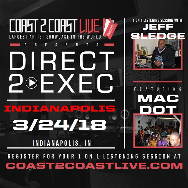 mac_dot's tweet photo. Vote for me to perform for a Major Label A&amp;R at #Direct 2 Exec Indianapolis 3/24/18 - Atlantic Records! https://t.co/f6j5n1Vgcp #Coast2Coast https://t.co/NlxIezTgcm