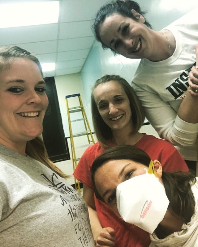 MrsSemiller's tweet photo. At GES, we do whatever it takes to make our school beautiful, warm, and inviting for our students!  And yes, that even includes painting bathrooms! #oneteam #nolimits #loveourschool #gesteachers https://t.co/P3KvaL3KJm