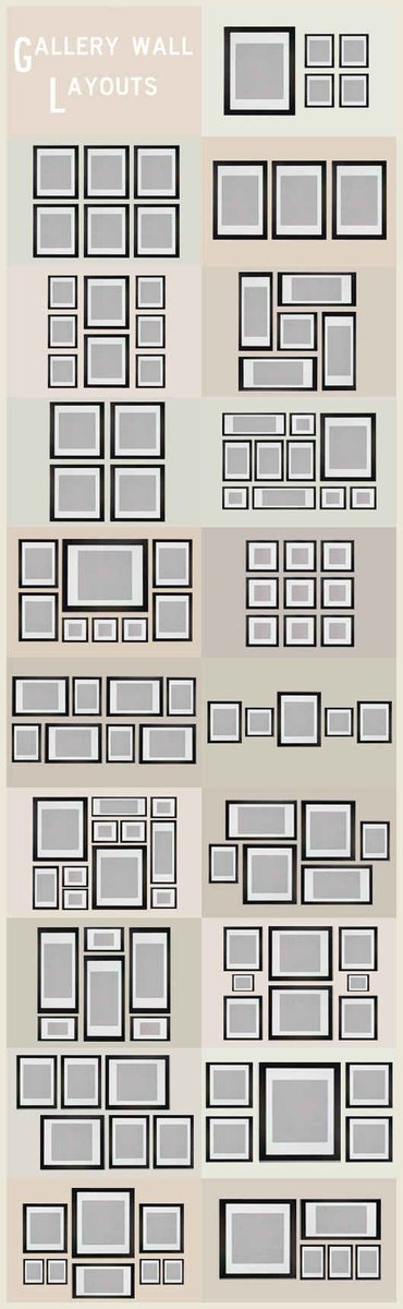 ladybugHandP's tweet image. Gallery Wall Layouts!