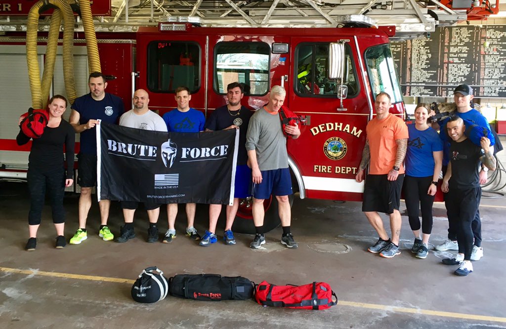 Thank you to O2X and @BForceSandbags for conducting a great workout session at DFD Headquarters today. @o2xhp
