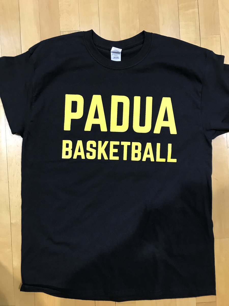 PaduaFanClub's tweet photo. COME OUT &amp; SUPPORT PABB TONIGHT! first round of the state tournament vs. dickinson @ 6:30 @ AI 🏀💛🖤🏀 recieve a free t-shirt at the door!! https://t.co/e5Qauizthp