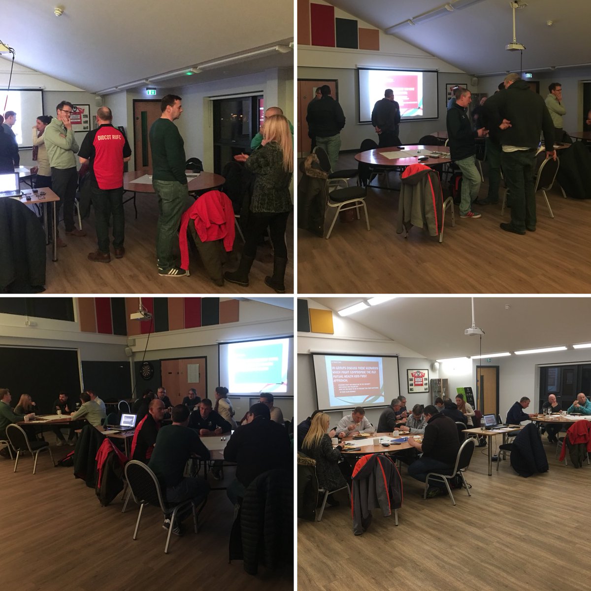 Fantastic evening supporting the Old Mutual Wealth Kids First Communities event @DidcotRUFC. 20 volunteers from the hosts, @AbingdonRUFC, @GABRFCYouth, @Littlemorerfc and @wallingfordrfc sharing knowledge and experiences