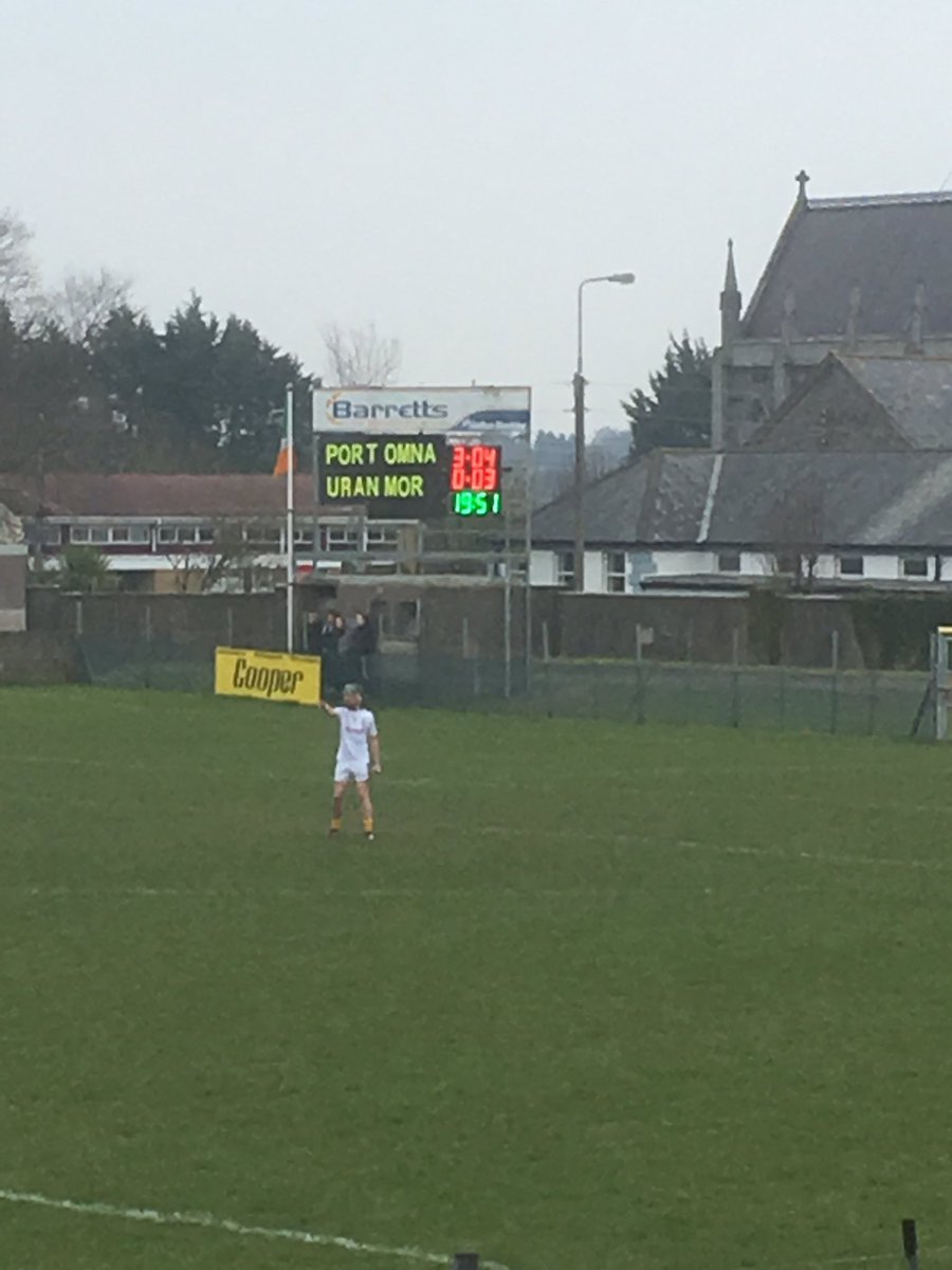 Portumna 3:04 Calasanctius 0:3 21min gone