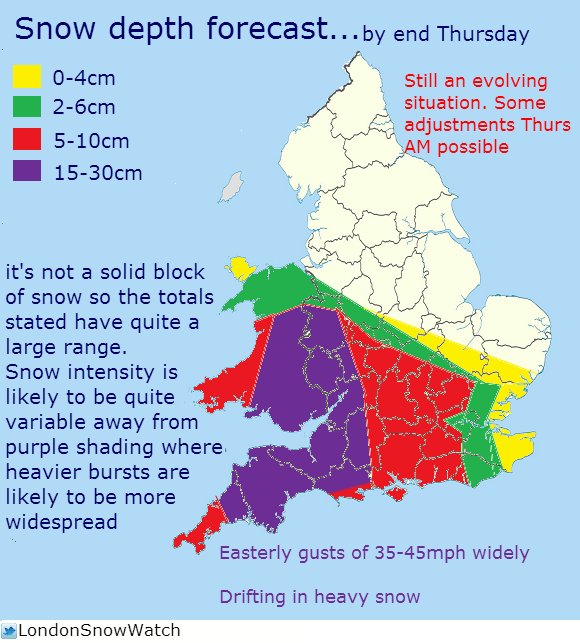 Snow Depth Chart