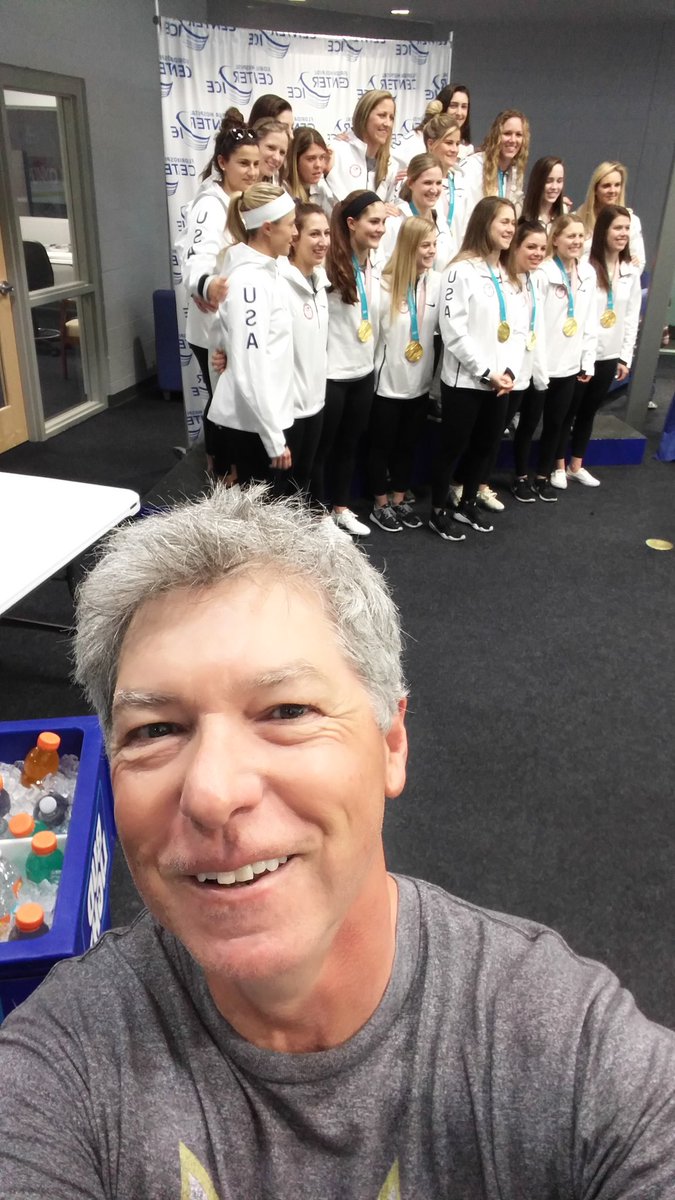 #Olympics2018 US women's gold medal winning hockey team comes home.