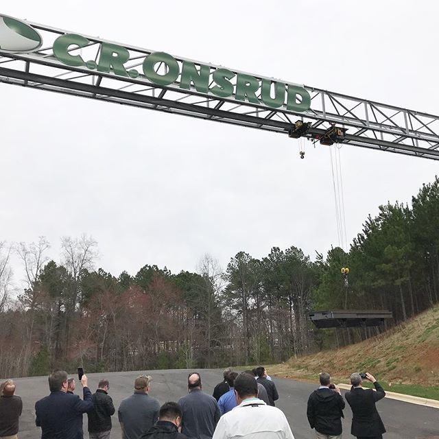 MasseSales's tweet photo. Flying a machine base from the fab shop to the machine shop at the @cronsrud open house today. https://t.co/I34CLAkDPX https://t.co/YbRxzmnVp7
