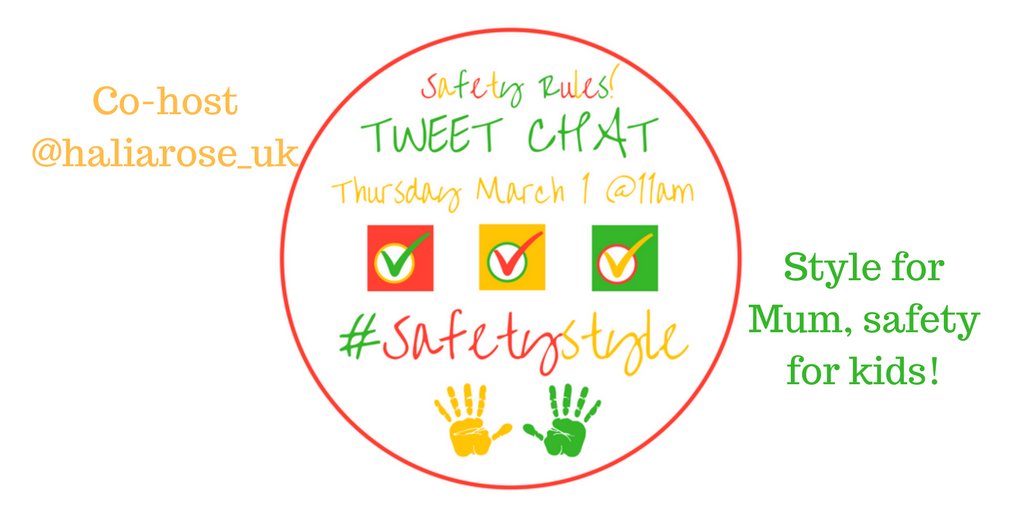 safesocialrules's tweet image. Join me and co-host @haliarose_uk tomorrow to talk style for Mums, safety for kids, product must haves, safety hints and tips and much more. Let us in on your parenting experiences using #Safetystyle See you tomorrow! #mumslife