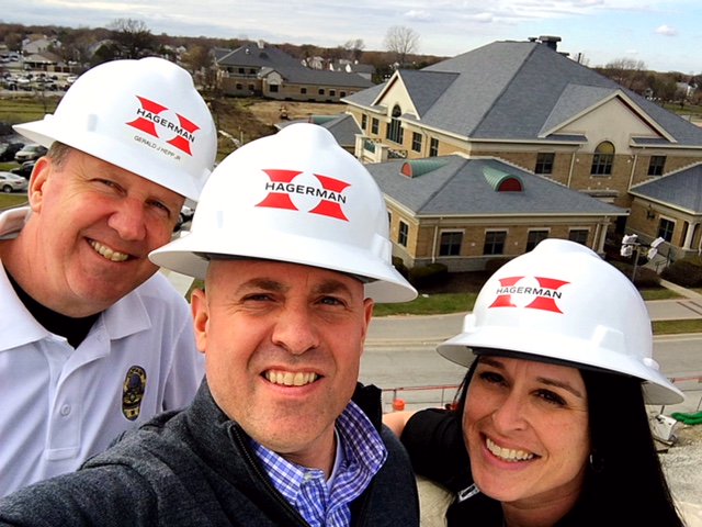 Fishers_Police's tweet photo. A view from the top of the new police headquarters @FishersIN #progress #growth #improvingtoserveyoubetter #Hagerman #brainbuckets #selfie #excited #movinthisfall #3menandatruck https://t.co/Kc9uLbserP