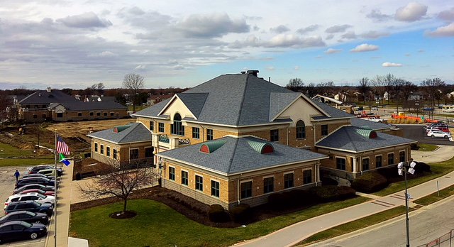Fishers_Police's tweet photo. A view from the top of the new police headquarters @FishersIN #progress #growth #improvingtoserveyoubetter #Hagerman #brainbuckets #selfie #excited #movinthisfall #3menandatruck https://t.co/Kc9uLbserP