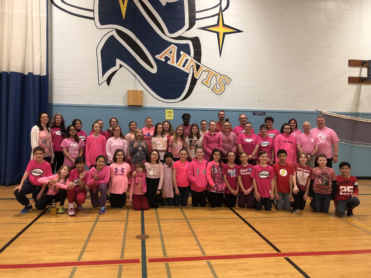 StHenrysSaints's tweet photo. #BullyingStopsHere #catholicedsask #catholicedsk We are PROUD to wear pink today! https://t.co/SJ2LNa9dDG