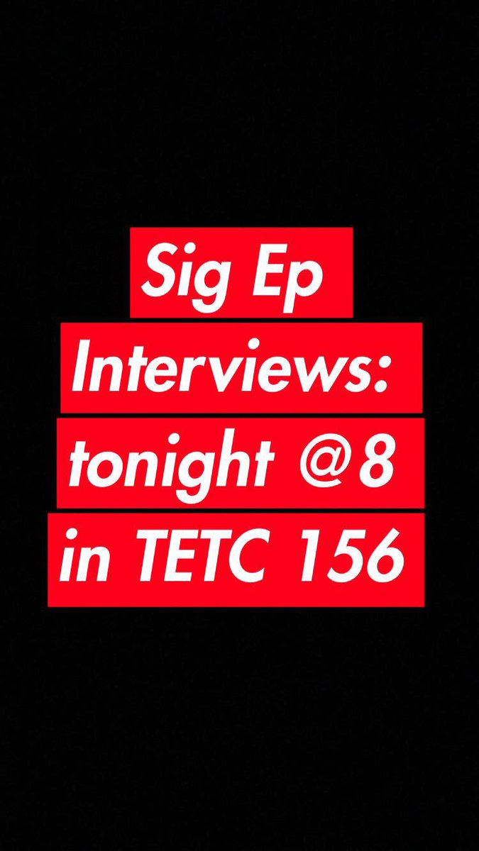 Interviews are tonight <a href="/8/">.</a> in TETC 156!