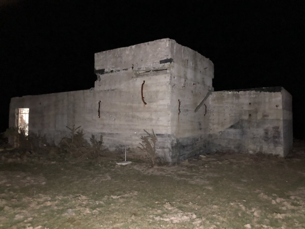 PhilMarett's tweet photo. A cold night 3d Scanning an Observation Bunker #bunker #explore #discover #history #wwii #ww2 #matterport #jerseyci https://t.co/RHWFuB4MHY