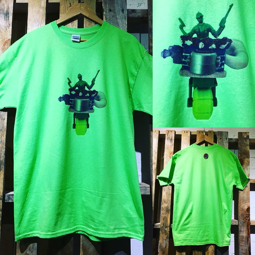 ExploringSenses's tweet image. #toyhack #tshirt experiment with tonal shades of #green - artwork made by local youth artist in collaboration with #esmakerlab artists during #makerlabmonsters worship. You can make RAD things-  book a workshop exploringsenses.co.uk
#toyhacking #hove #brighton