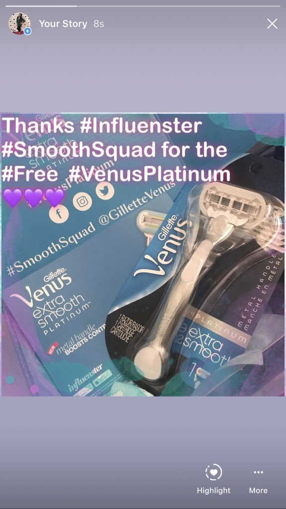 SimplyChelleXx's tweet photo. @InfluensterVox @GilletteVenus Absolutely loving my #VenusPlatinum! 🙌🙌💕💕💦💦���👍 https://t.co/qRoT6mM4qu