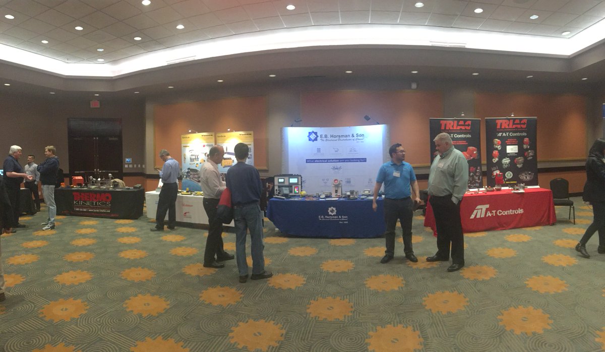 EBHORSMAN's tweet photo. Our division experts and some of our suppliers are at #CPECN in Richmond until 4pm today. Come say hi!
#Tradeshow  @Turck #ATControls #ThermoKinetics https://t.co/foDCedlCF0