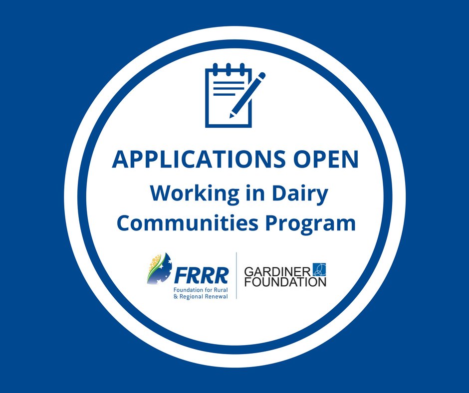 The <a href="/gardinerdairy/">Gardiner Foundation</a> small grants program is open and offering grants of up to $5,000  to strengthen the rural communities that support #vicdairyfarmers ow.ly/Pjmt30ixG5C