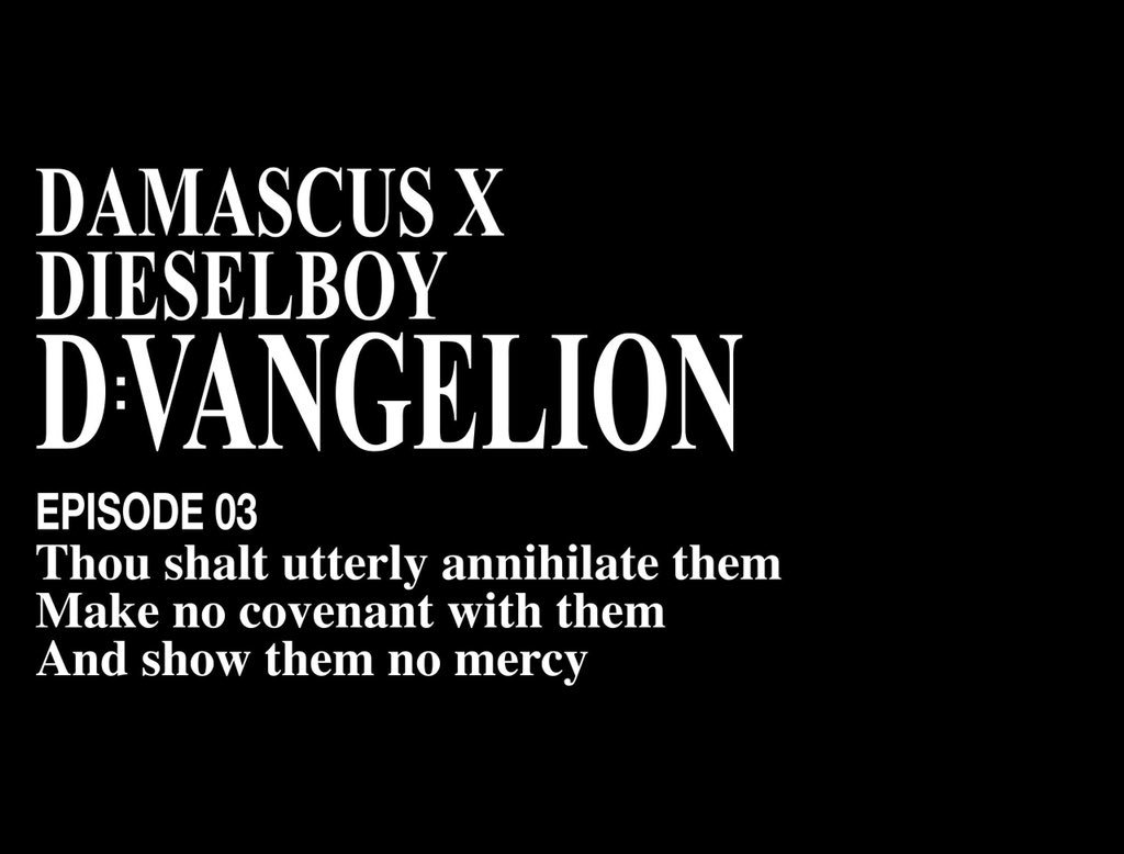DjDieselboy's tweet photo. MARCH 9 brings my latest collaboration with the mighty @DamascusApparel. Episode 03 - D:VANGELION #humaninstrumentality #seele #nerv #eva #longinus https://t.co/z2WyZ7t09c
