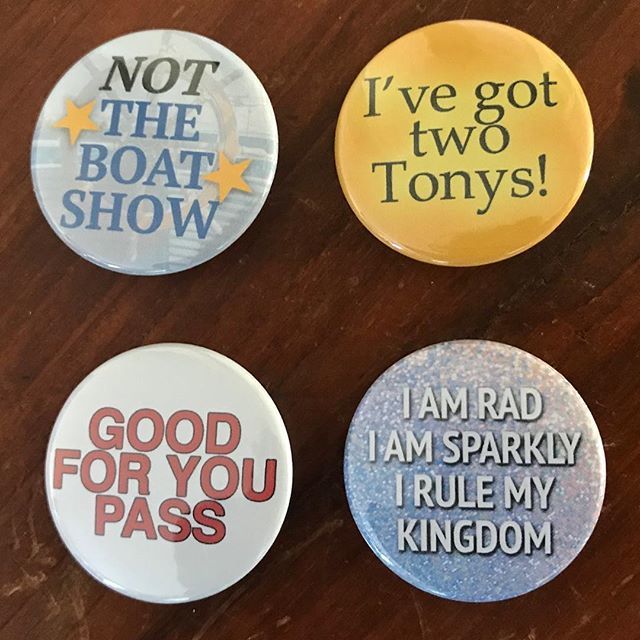 NerdyMonsters's tweet photo. The #BWayCon2018 inside joke button/magnet pack is out! Link to purchase is in my bio! #iamrad #iamsparkly #irulemykingdom #nottheboatshow #buttons #pins #pinbackbuttons #magnets #ita #itabagpins #calledtobecreative #creativehappylife #creativityfound #h… https://t.co/xBxCUrRUbX https://t.co/nMe262dbBq
