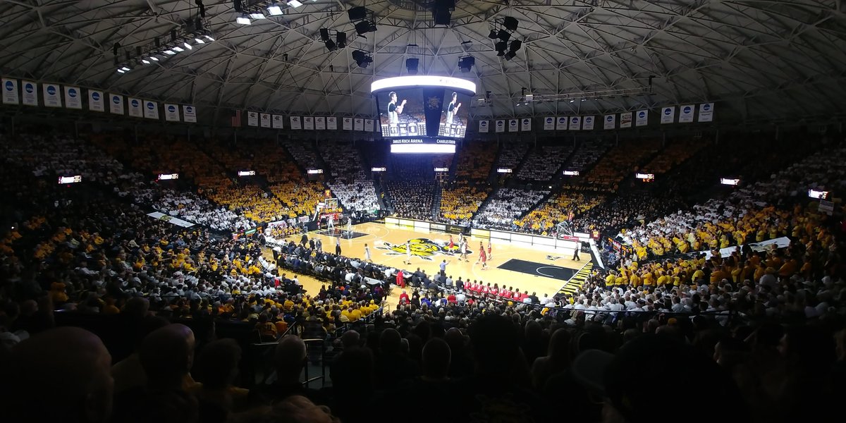 wheatweet's tweet photo. In order to celebrate the official @WichitaState Admissions Twitter account nearing 4,000 followers &amp; to get charged up for a BIG conference battle versus Cincinnati on Sunday, retweet &amp; follow @wheatweet! We'll pick 1 winner for 2 FREE tickets to the @American_Conf showdown! https://t.co/OkW9D1YEuI