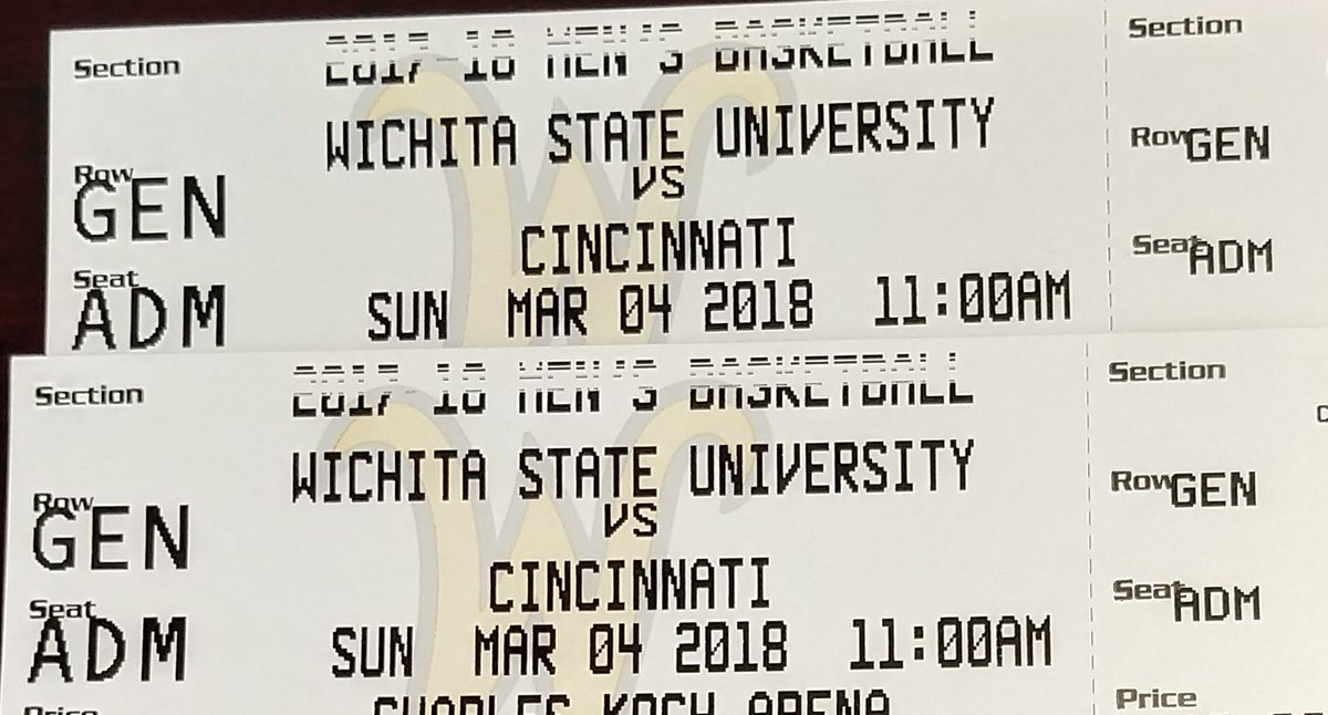 wheatweet's tweet photo. In order to celebrate the official @WichitaState Admissions Twitter account nearing 4,000 followers &amp; to get charged up for a BIG conference battle versus Cincinnati on Sunday, retweet &amp; follow @wheatweet! We'll pick 1 winner for 2 FREE tickets to the @American_Conf showdown! https://t.co/OkW9D1YEuI