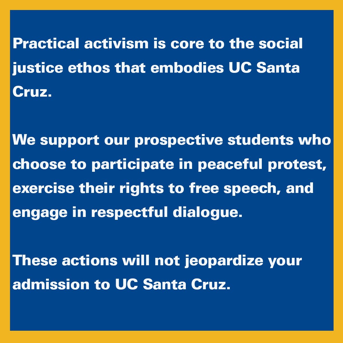 UC Santa Cruz March For Our Lives Statement