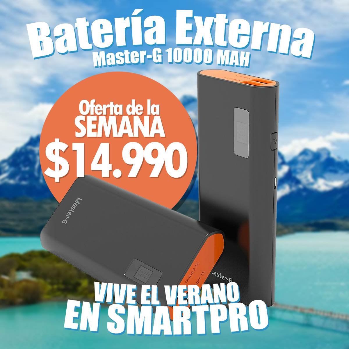 SmartproChile's tweet photo. No te pierdas las ofertas que Smartpro tiene para ti. 
Para que sigas full conectado llega bateé externa por solo 14.990. 
Av. providencia 1610. https://t.co/7Tw6f6FeMk