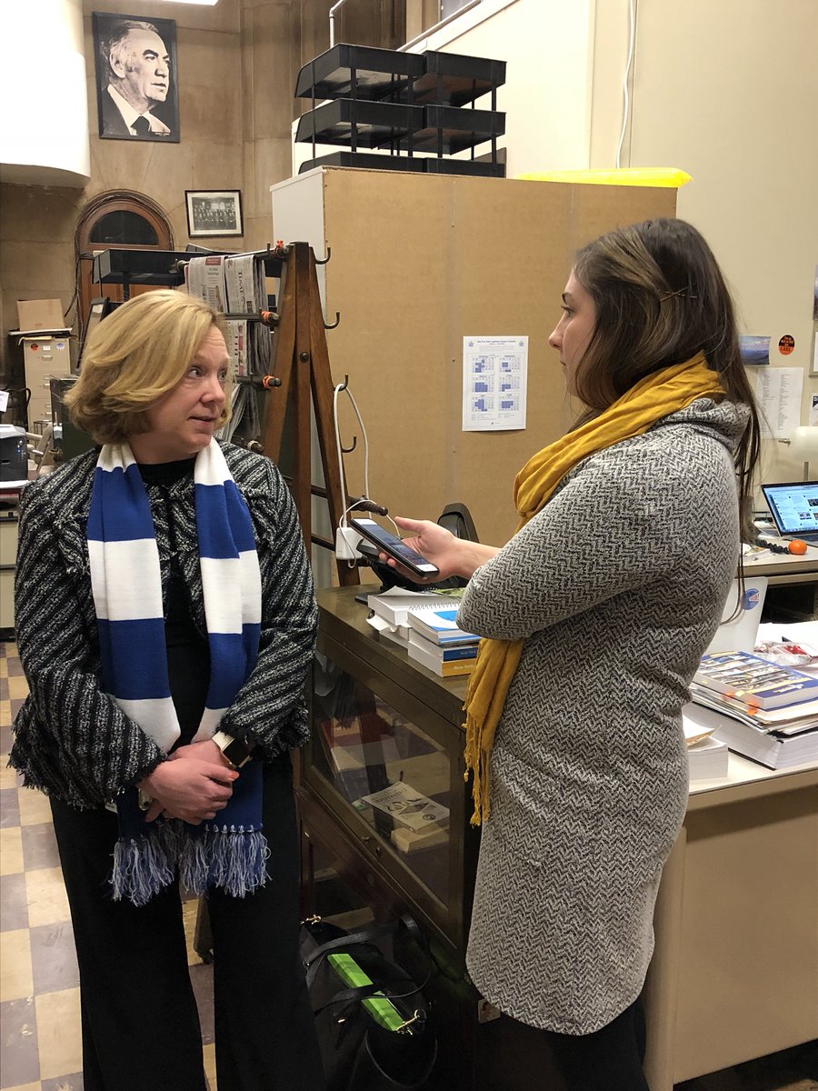 APCColleges's tweet photo. Thanks to @KeshiaClukey and @politicony for helping @BryantStratton Western NY student Sara share her story about how ETA would help her achieve her higher education goals. @JeffKleinNY @Vpichardo86 @dsgurnett #ETAin2018 https://t.co/SdcLphJoB8