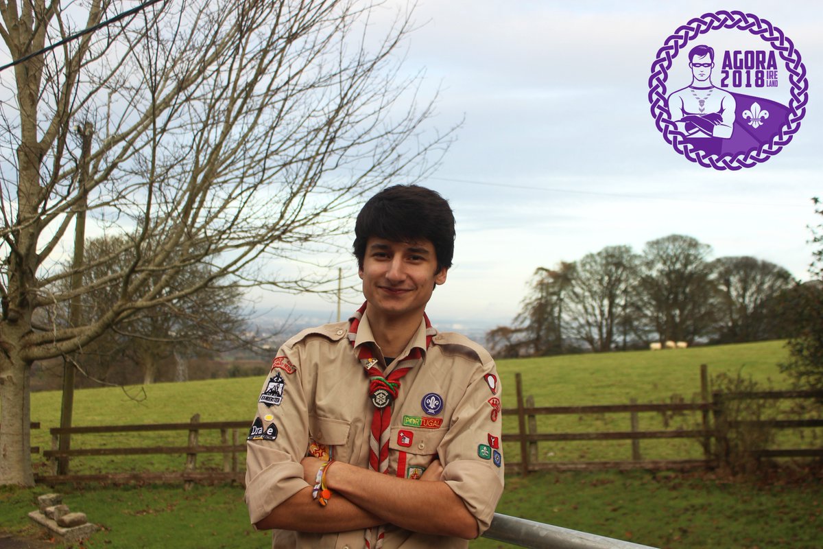 ScoutsAgora's tweet photo. This is Luís aka Commander Bacalhau. He's the 3r member of the planning team and he is trying to develop a superpower to be at two different places at the same time! #ScoutAgora2018 https://t.co/sU3SOxYuAk