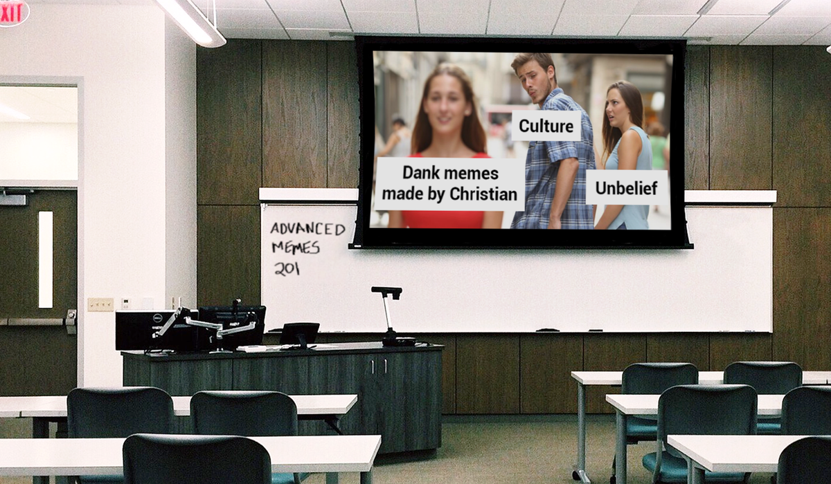 TheBabylonBee's tweet photo. Seminary Offers Degree In Advanced Meme-Making https://t.co/yQo3DEeScr https://t.co/Duz8TcPLqK