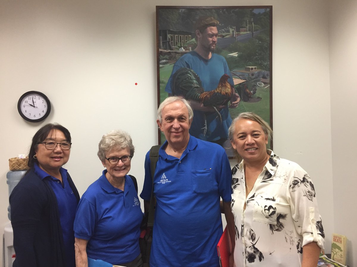 Had a great meeting with Maui County (and District 13) HTSA-R members!
Nora  (Lana'i) , Sharmen  (Haiku, Maui ) and Steve (Makawao, Maui).
#HSTAR #HILEG #Lanai #Maui