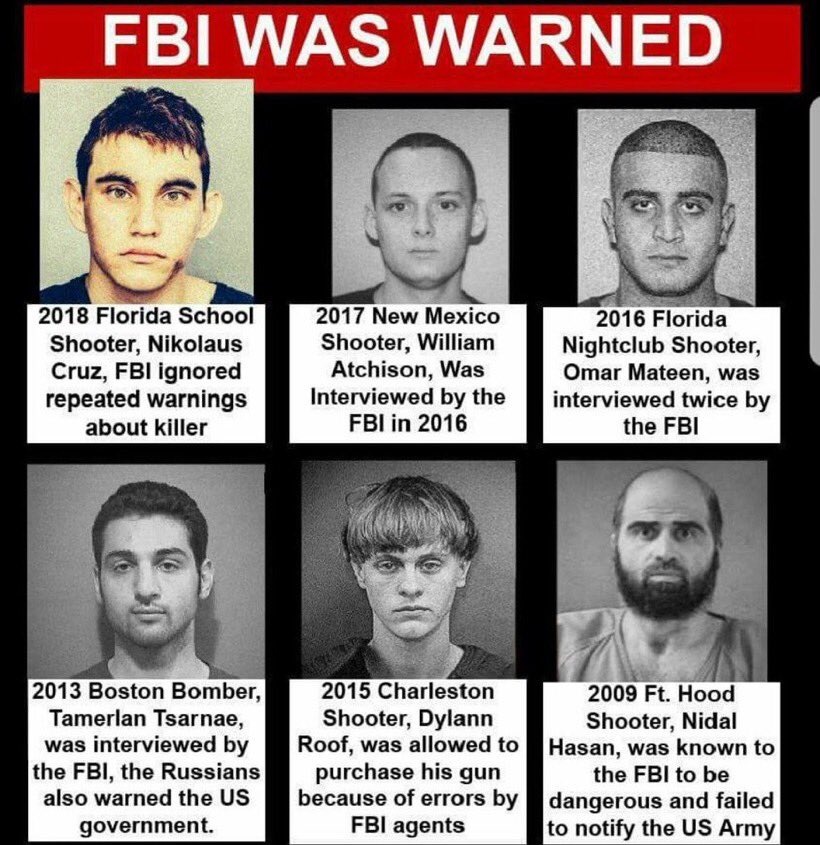TINAHILLSTROM1's tweet photo. #FBICorruption WARNING THE TRUTH IS SCARY. As the FBI Failed in #Parkland the pattern is coming to light #Dossier #CrookedHillary 😡
A 100% Overhaul is needed!
#FBIFailures
#FireSheriffIsrael
#FBICorruption
#2ADefenders
#Tinahillstrom @Realwoman4Trump https://t.co/yptbRRnGR8
