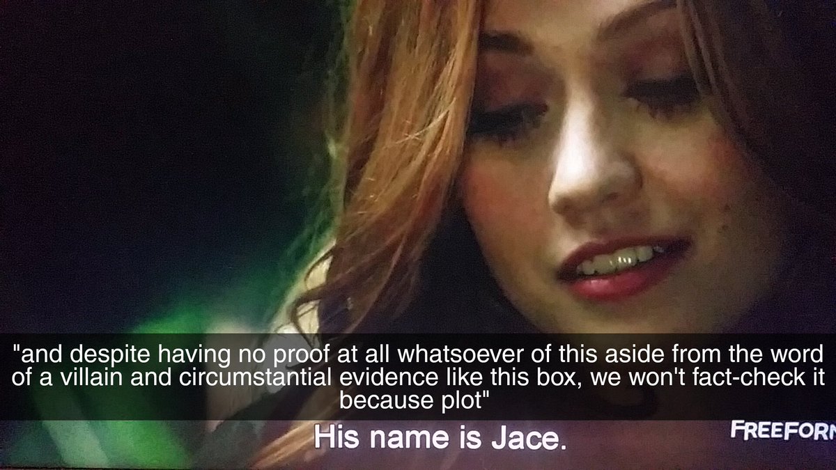 lemonoclefox's tweet photo. I've decided to rewatch s2 one episode a day until the s3 premiere and I'm already assaulting my poor friends with snaps of it so I might as well expose the internet to it as well #thisishowispendmytime #shadowhunters 🍷 https://t.co/LtbugjvONm https://t.co/x0D7iGEg2I