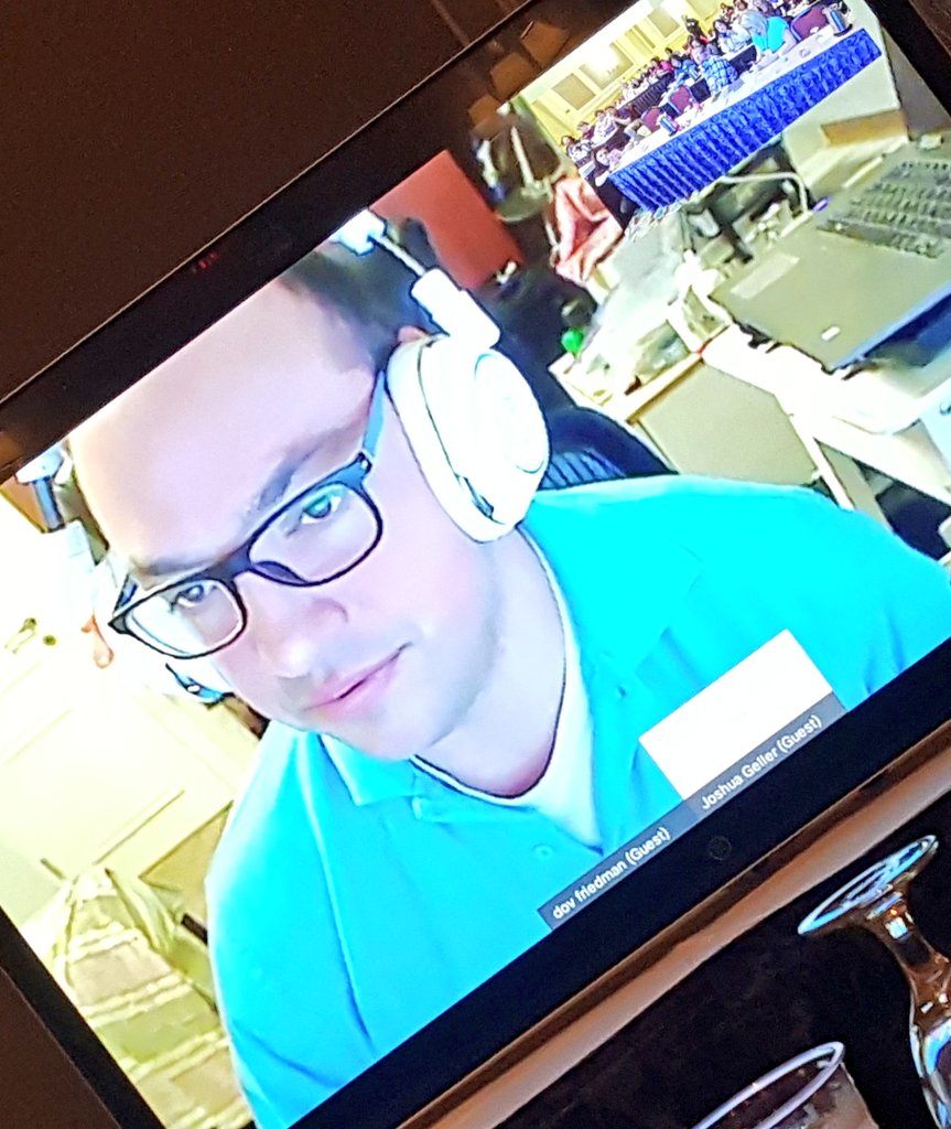 marie_roberts2's tweet photo. Chatting with Dov in Israel via @WebEx during #CFTTC - great quality for all learners, regardless of network specs. #CFTTC2018 https://t.co/GwW98xutuT