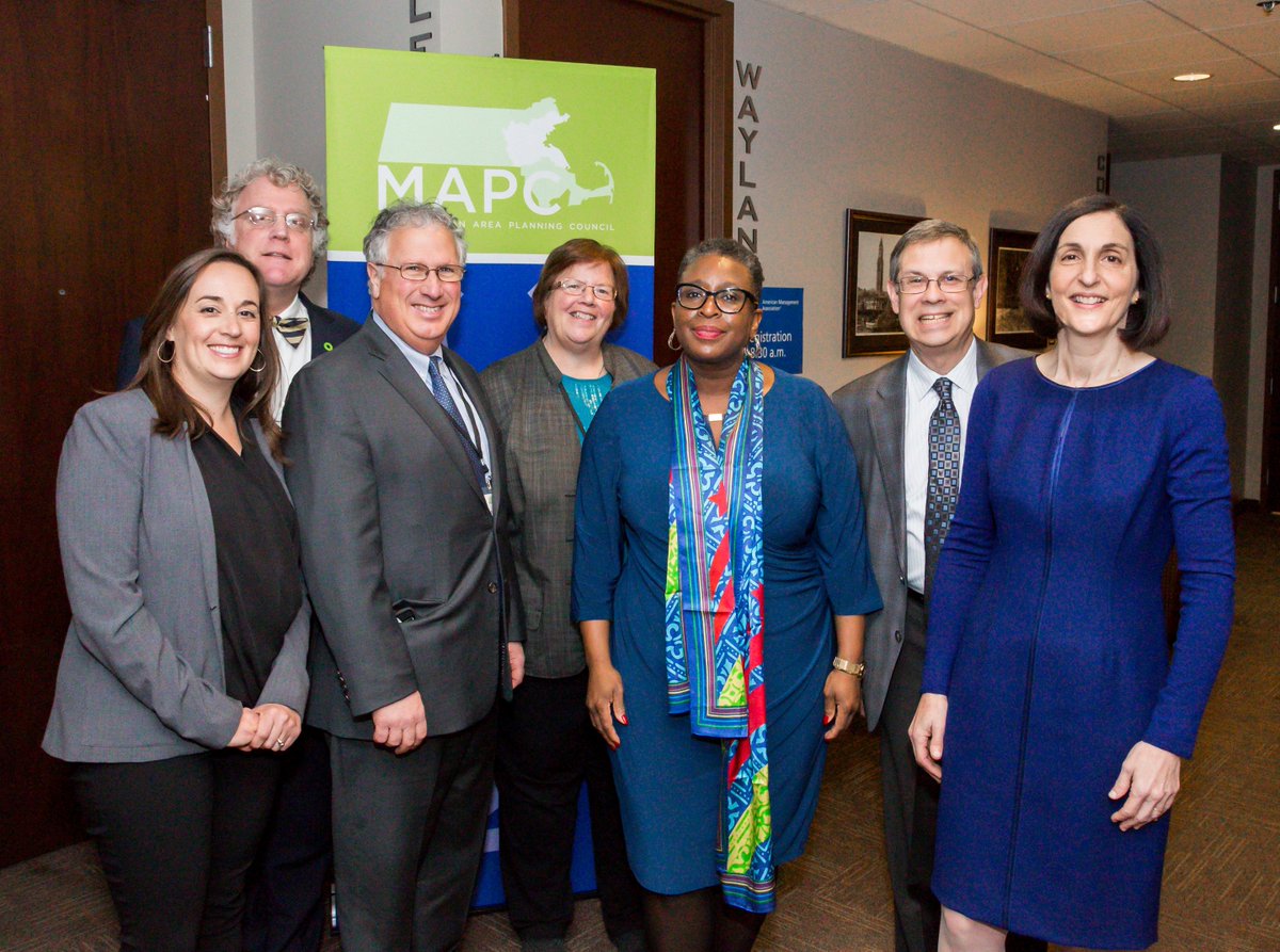 MAPCMetroBoston's tweet photo. A very successful winter council meeting today! Thanks to everyone who attended and to our speakers: @CampbellforD4, @RuthanneFuller, Gail Infurna of #MelroseMA, @TomMcGeeforLynn, and @Mayor_Spicer. #MAPC2018 #NewMayors https://t.co/64iJXd6ywc