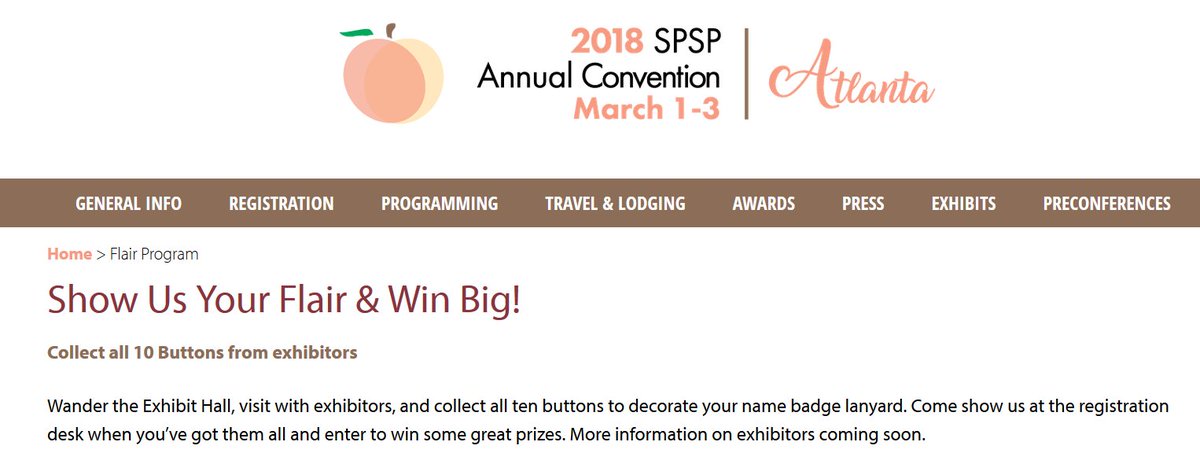 DrPrimestein's tweet photo. Going to #SPSP2018? Show your flair at the registration desk and win a meet &amp; greet with me! https://t.co/HxclSGtZum https://t.co/R1leNkohBz