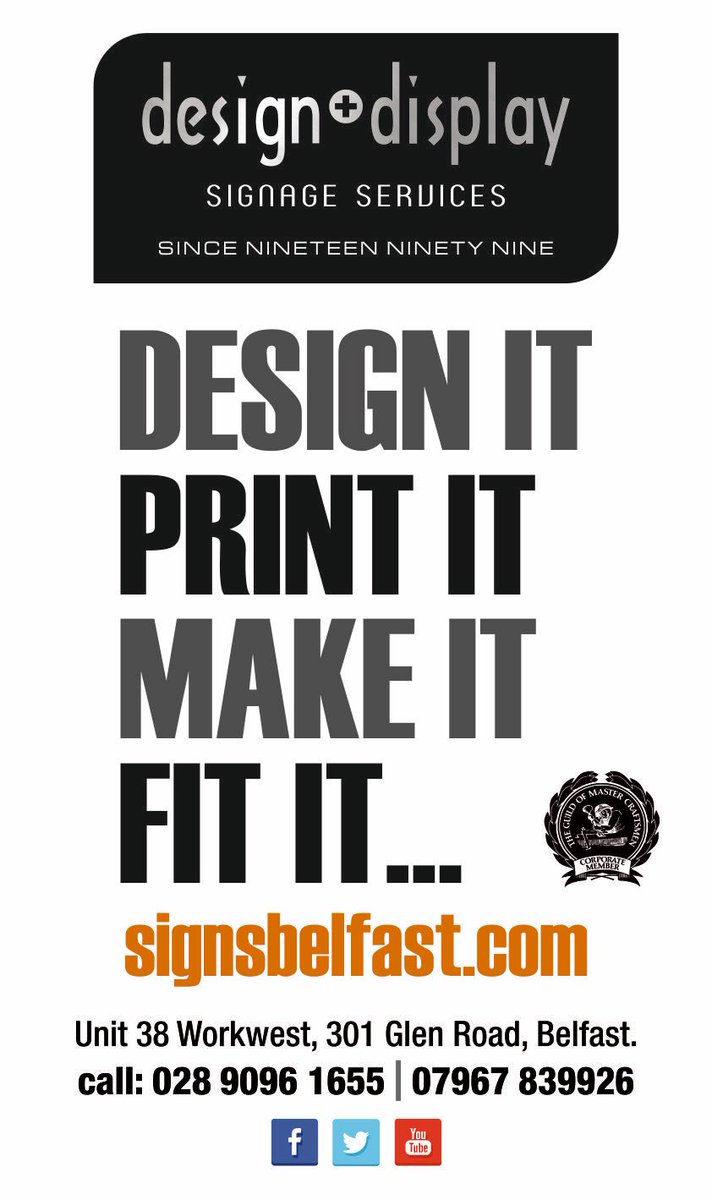 belfastsigns99's tweet photo. #designit #printit #makeit #fitit #signsbelfast #since1999 https://t.co/c8pQUhJqZy