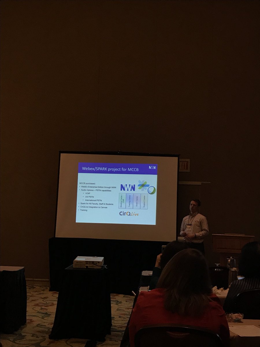 bdoggett's tweet photo. @CFTTC Very excited about our Web Conferencing Tool and partnering with NWN/Cisco #CFTTC #cfttc2018 #Cisco #NWN @MSVCC https://t.co/YrbFohuHHz