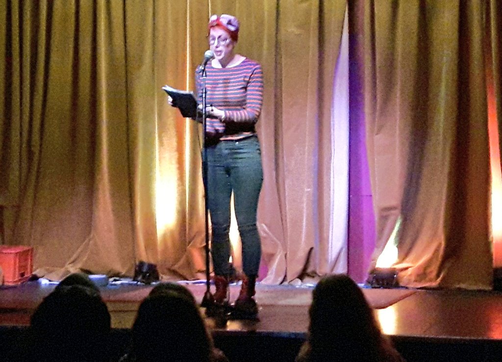 Great to have <a href="/HelenMort/">Helen Mort</a> headlining tonight. Check out <a href="/LitUpMcr/">LitUpMcr</a> for her own spoken word night.