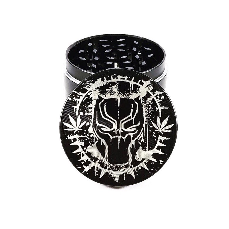 LazerMiami's tweet photo. New metal grinders inspired by black panther! Let us know what you think ? 
.
.
.
#coolgifts #custom #metal #herbgrinder  #highsociety #namaste #stoner #420 #miamiart #marvel #Etsy #herb #peace #love #legalizeit #legal #Wakanda #blackpanthermovie #blackpanther #WakandaForever https://t.co/BxxRs82Uss