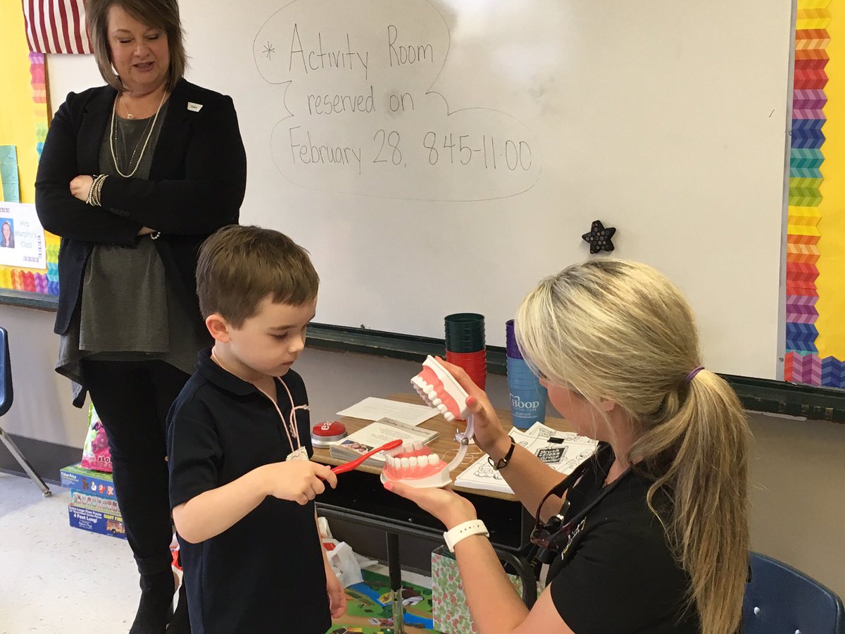 Spotlighting Our Kindergarten Classes...
Kindergarten enjoyed a visit from the dentist today as we learned about Dental Health.