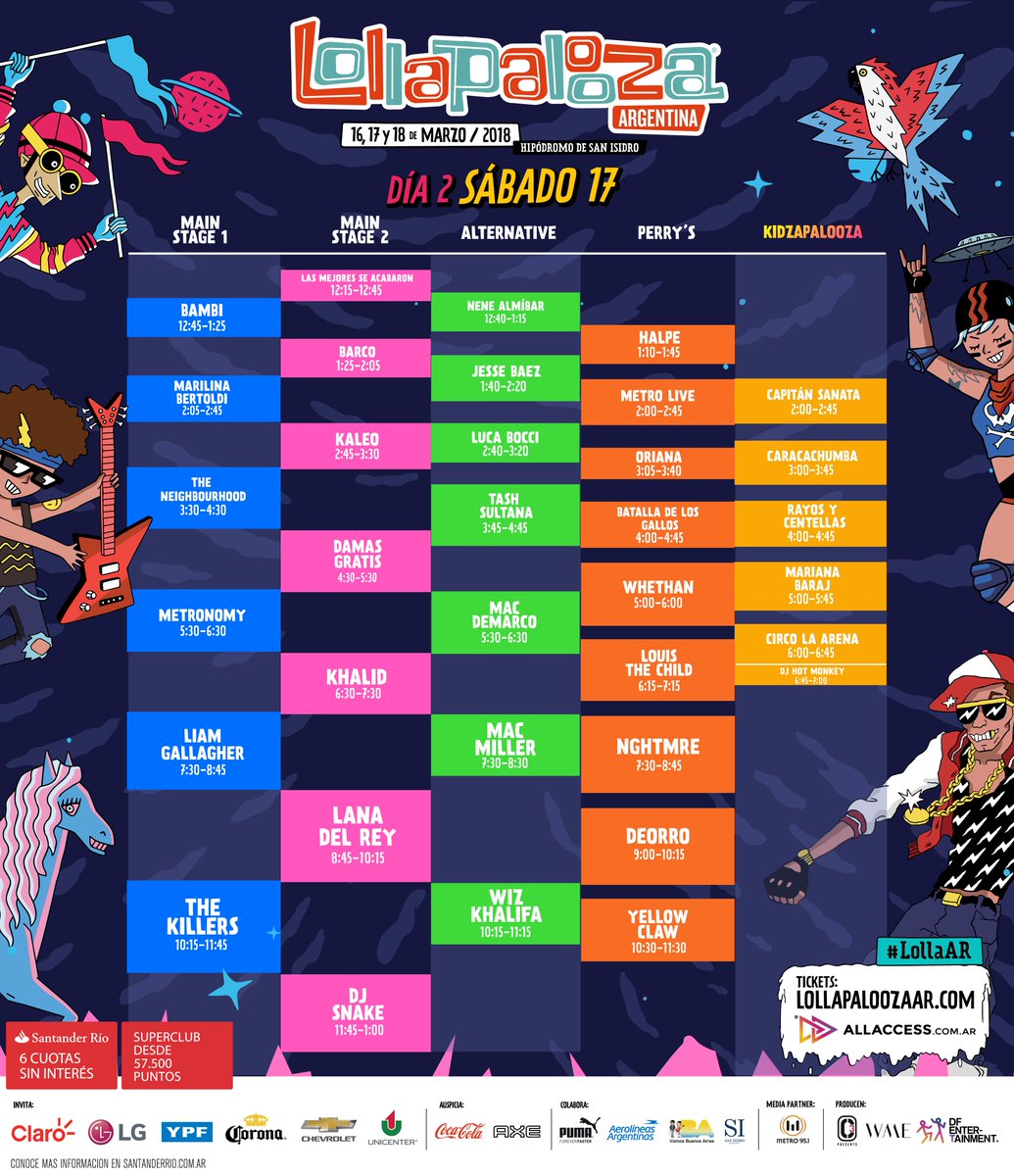 Lollapalooza Ar Horarios Sabado 17 De Marzo Todavia No Tenes Tu Entrada Podes Conseguirla En T Co 9flbak00nq Agenda Los Horarios Y Los Escenarios De Tus Bandas Favoritas Podes Lollapalooza Ar Horarios Sabado 17 De Marzo Todavia No Tenes Tu Entrada Podes Conseguirla En T Co 9flbak00nq Agenda Los Horarios Y Los Escenarios De Tus Bandas Favoritas Podes