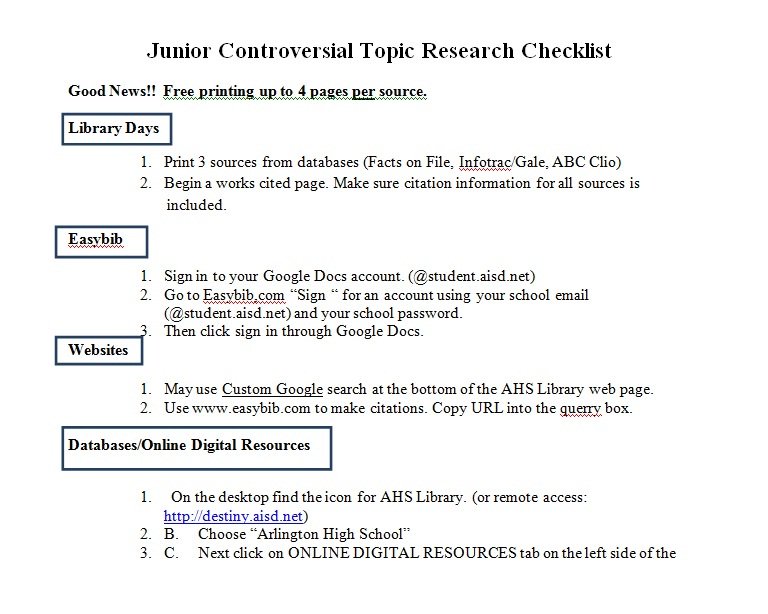 ArlingtonHSLib's tweet photo. Junior research for two weeks. Position papers help the students formulate thesis questions. Websites, databases and citations. We can do this!
#goldenhastagaward #aisdlibserv https://t.co/hxRGfMPo3t