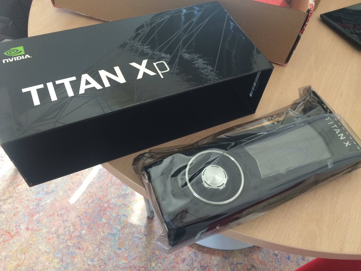 Fmrico's tweet image. Thanks yo @nvidia @NvidiaAI for supporting our research in #Robotics and #DeepLearnig with this Titan Xp. Now it is time to hack!!! #roadtoRobocup2018Montreal @RoboticsLabURJC